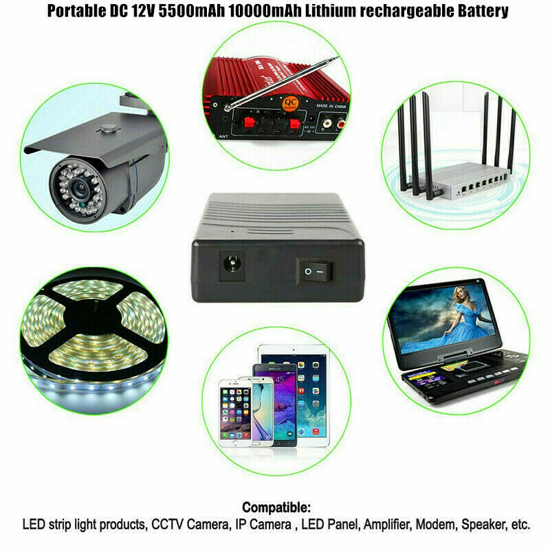 12v rechargeable battery pack shop for led lights