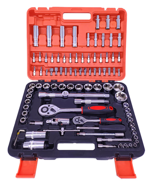 94pcs Mechanics Spanner Wrench & Socket Set Tool Kit (JS82)