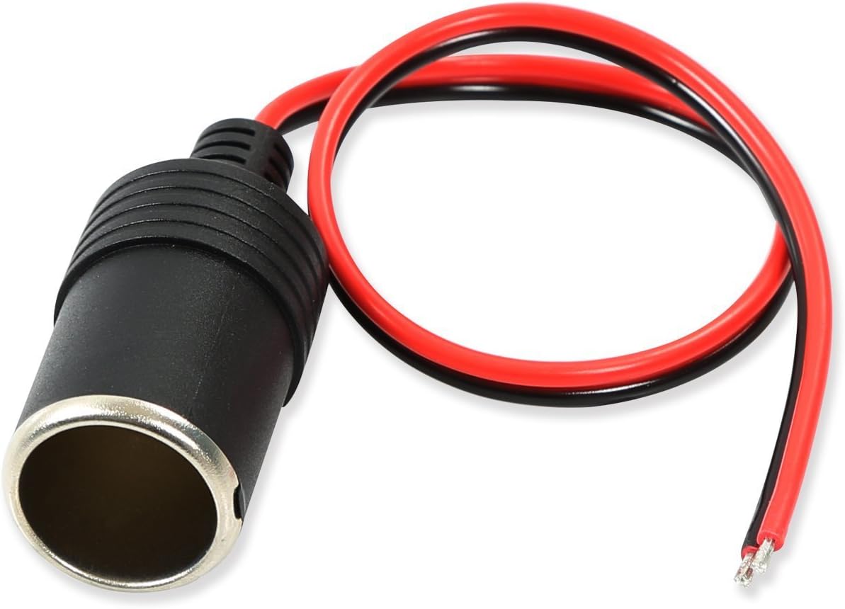 Cigarette Lighter Female Socket with Cable Plug Adapter 35cm For Car Pros