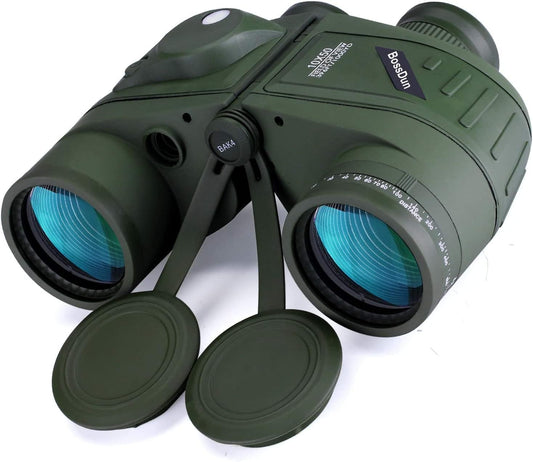 BOSSDUN 10x50 Low Light Vison Binoculars Military Tactical W/Rangefinder Compass (QS209)