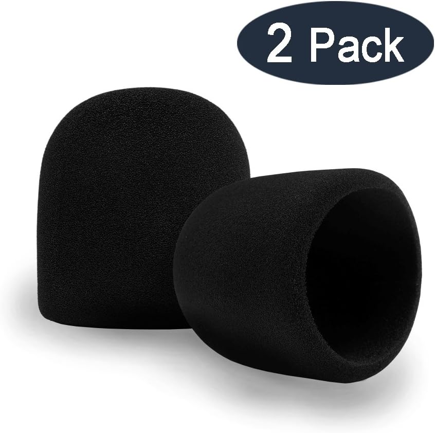 2pcs Of Pop Filter Windscreen Microphone Sponge Foam Cover For Blue Yeti Pro Mic (JS18)