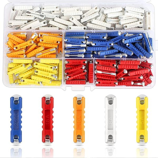 200pcs Ceramic Continental Fuses Torpedo Bullet Fuse Classic Car Fuse Kit For Car Pros