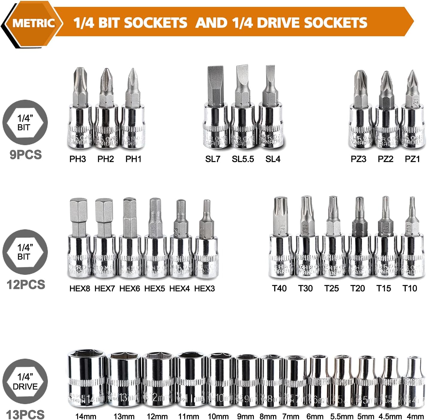 46 in 1 Socket Wrench Tool Set W/ Case (JS83)