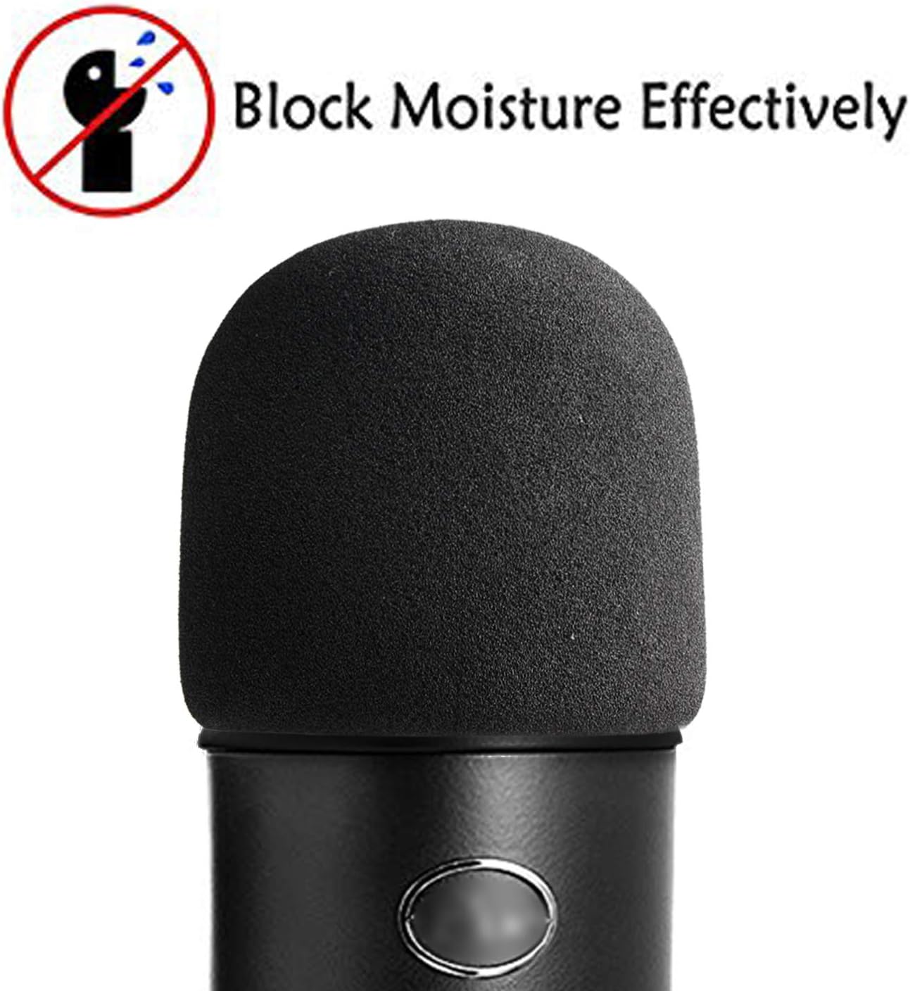 2pcs Of Pop Filter Windscreen Microphone Sponge Foam Cover For Blue Yeti Pro Mic (JS18)