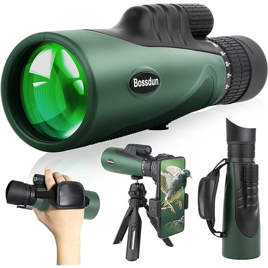 Bossdun 10-30X50 Zoom Monocular (QS116) Waterproof BAK4 Scope Pocket Telescope