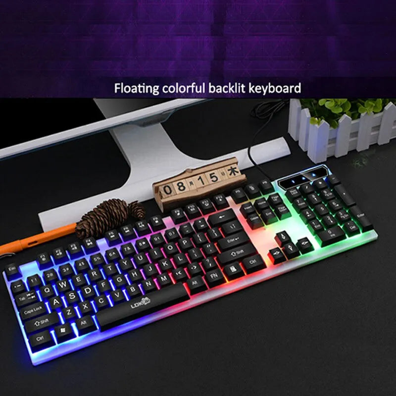 Cadeve 9122 Wired Gaming Keyboard and Mouse Combo Set Pc Pros