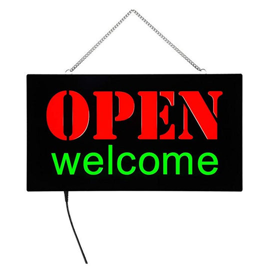 OPEN welcome Neon LED sign 12V Size 45x25cm