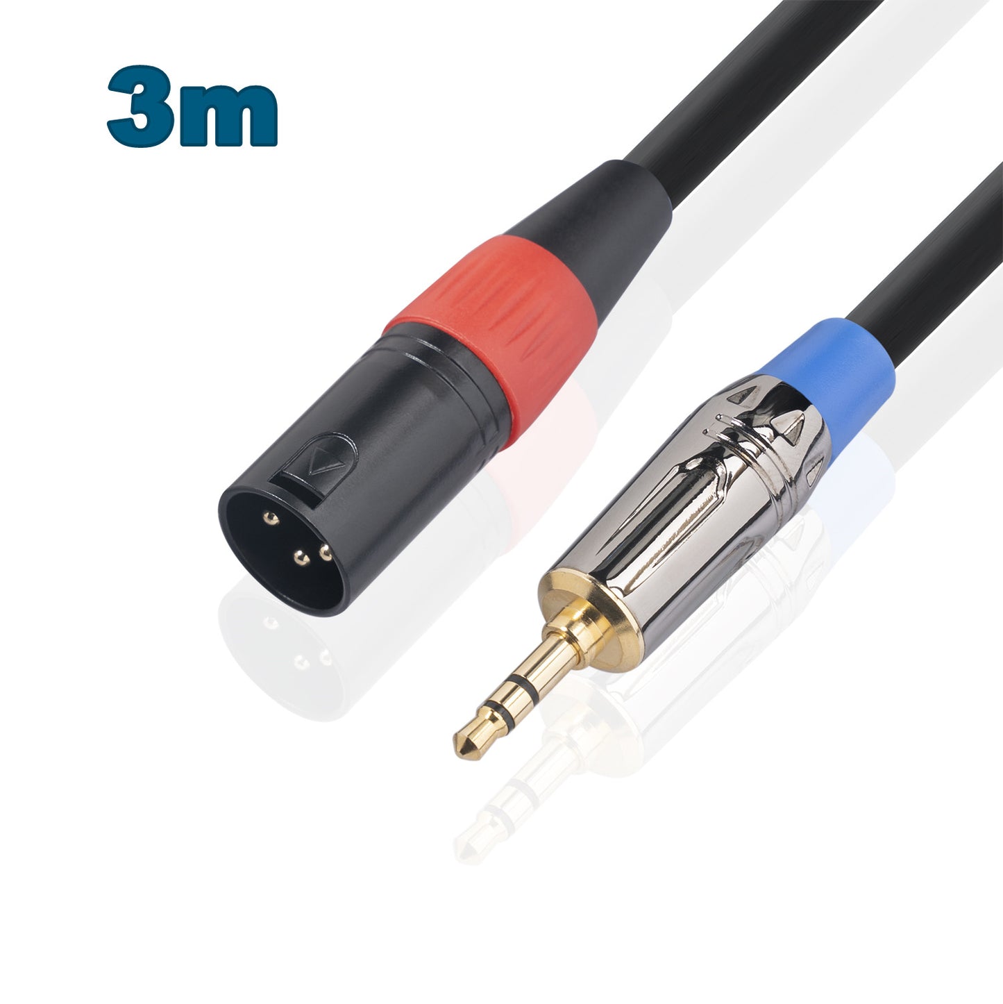 3.5mm to XLR 3Pin Male Cable 1/8" Male TRS Audio Converter Stereo Adapter Cord