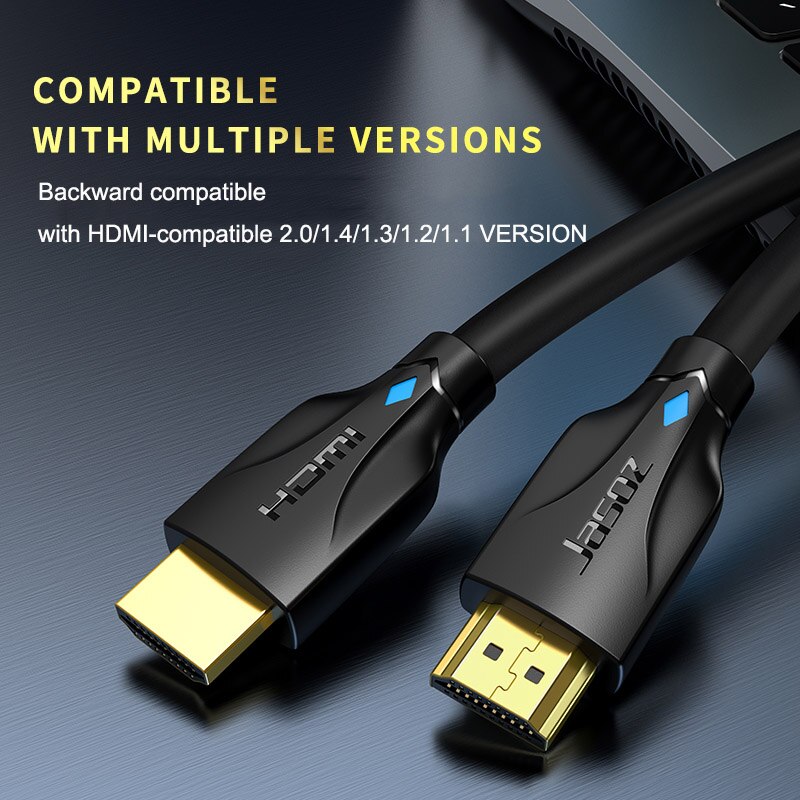 JASOZ 8K Ultra HD Premium HDMI Cable V2.1 3D High Speed Ethernet 1 2 3m