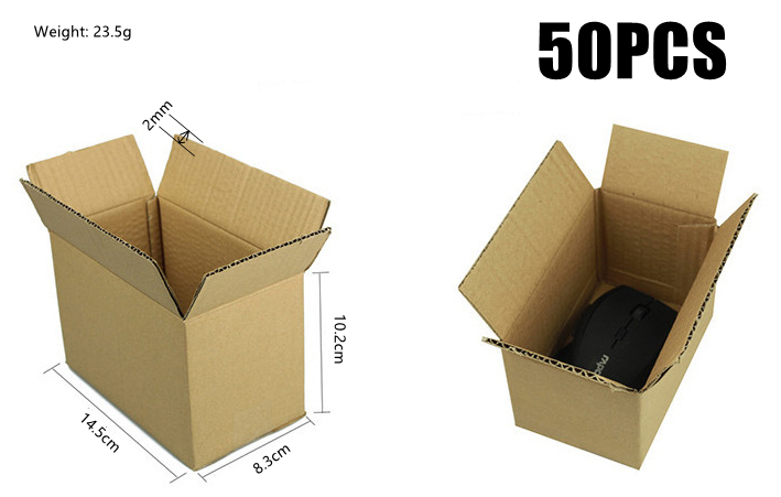 50pcs Mailing Boxes Small Medium Large Cardboard Brown Parcel Boxes Post For Business Pros