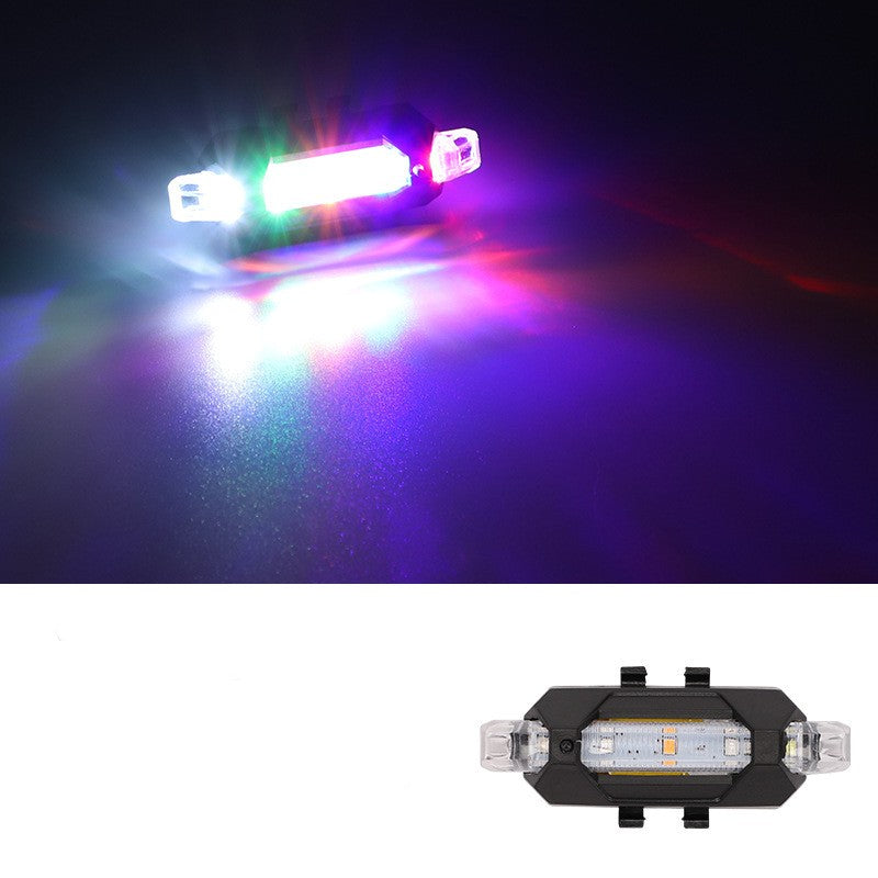 LED Bike Bicycle Tail Rear Light USB Rechargeable Warning Signal Lamp Waterproof Car（HS84)）