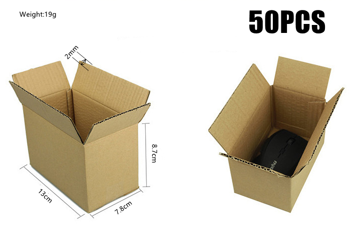 50pcs Mailing Boxes Small Medium Large Cardboard Brown Parcel Boxes Post For Business Pros