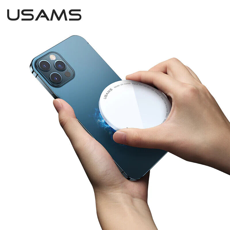 USAMS Magnetic Fast Wireless Charger (YS79-1) Ultra-Thin 15W for iPhone CD155