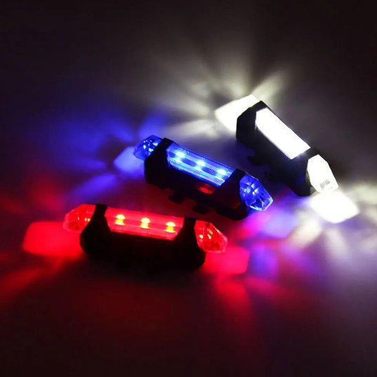 LED Bike Bicycle Tail Rear Light USB Rechargeable Warning Signal Lamp Waterproof Car（HS84)）