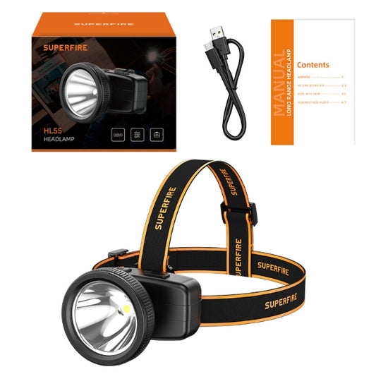 SuperFire HL55-S Rechargeable Headlamp Torch (RS30)