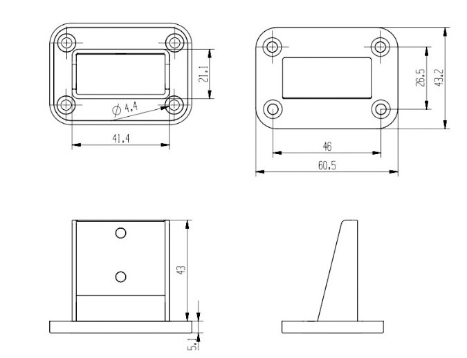 4PCS of Anderson Plug 50Amp With Mounting Bracket for Caravan For Car Pros (JS80)