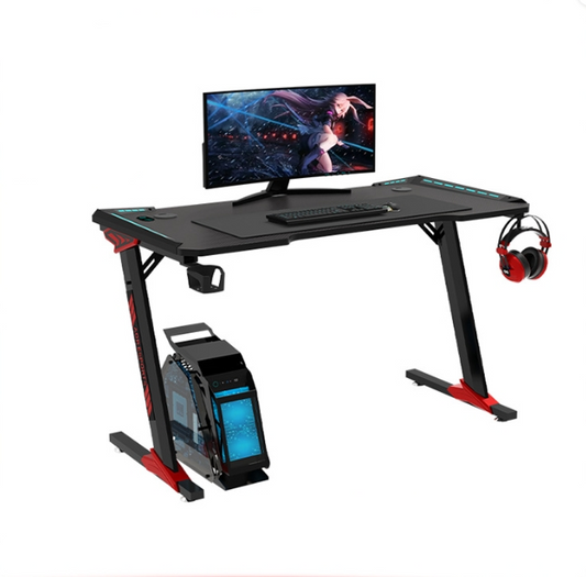 New Arrival Gaming Desk Computer Desk with LED RGB Lighting