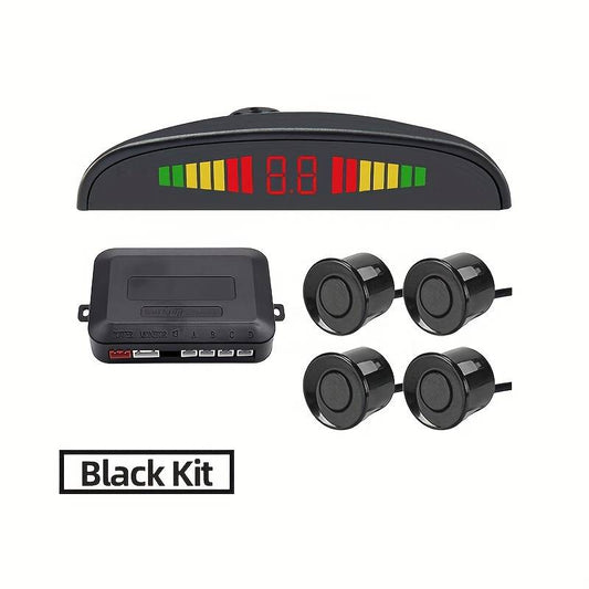 Car Reverse Sensor Backup Parking Reversing Radar Kit w/ 4 Sensors Buzzer Alarm For Car Pros