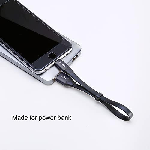 Baseus 23CM Short USB Charger Cable Fast Charging For iPhone iPad 2A Power Bank YS01