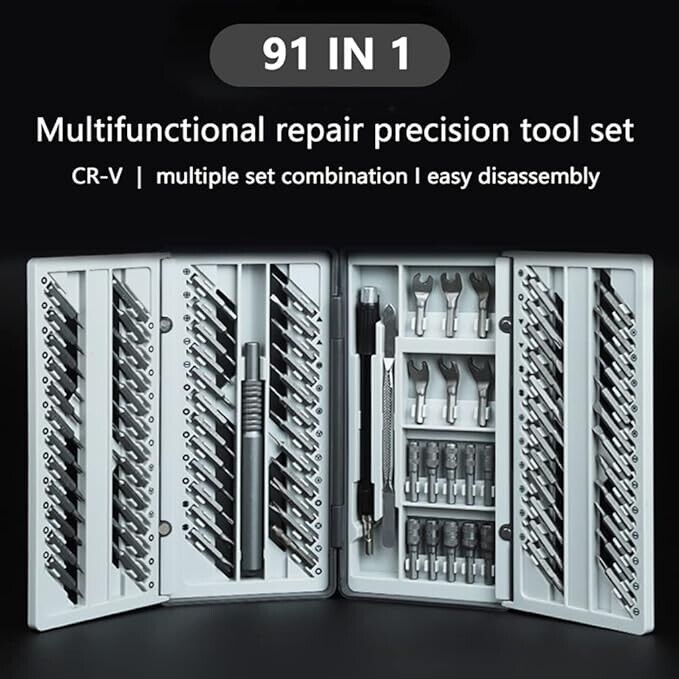 Precision Screwdriver 91Pcs Tools Set (VS24)