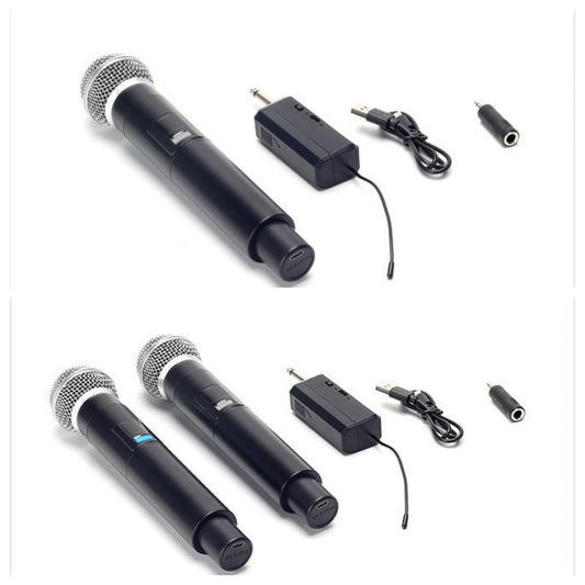 Rechargeable 2.4G Wireless Handheld Microphone 6.35mm 3.5mm