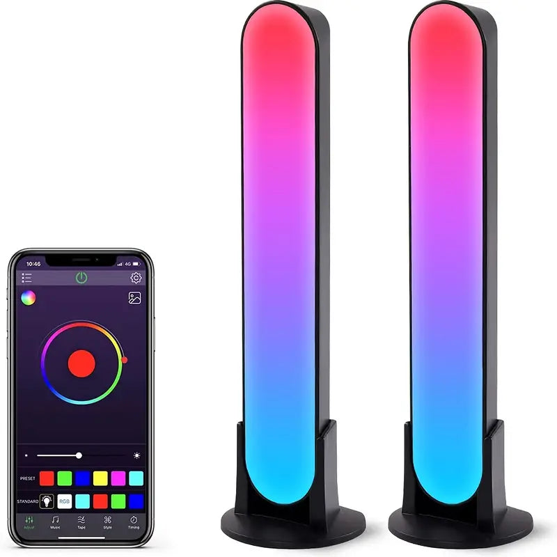 Pair RGB APP Voice-Activated Table Desk Light (RS46) L-023 For Party Pros