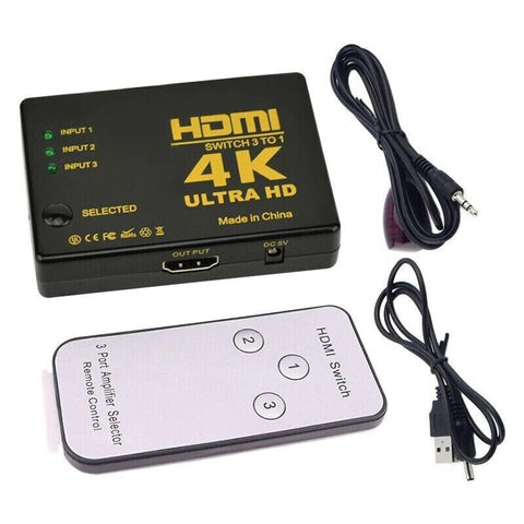 4K HDMI Switch 3 Port In 1 out JS59