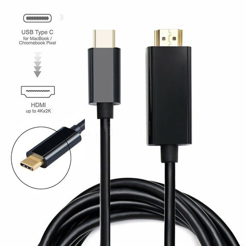 2 Meter Type-C to HDMI Cable USB-C 4K Adapter For Samsung Mac laptop Phone KS55-1