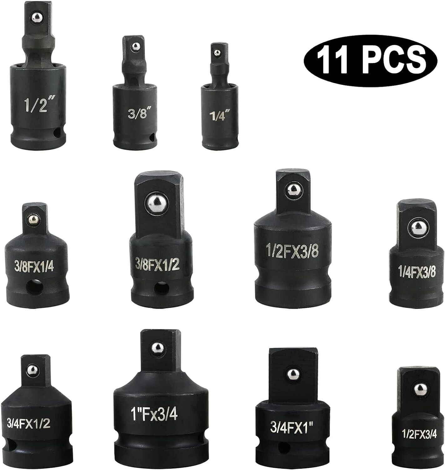 Impact Adapter and Reducer 11pcs tool Set VS26