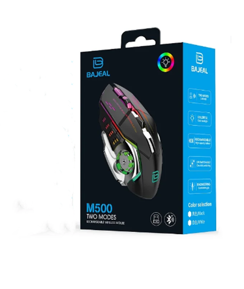 Rechargeable RGB Wireless Gaming Mouse M500 Ergonomic Optical USB Laptop LED NS69