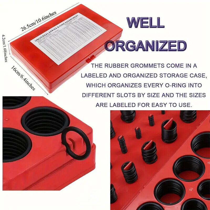 419 Pcs Industrial Rubber O Ring Kit tool set VS20