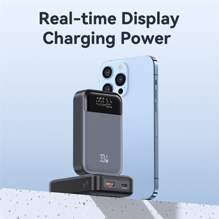 USAMS CD221 33W Fast Charge battery charger Power Bank 10000mah Digital Display YS75