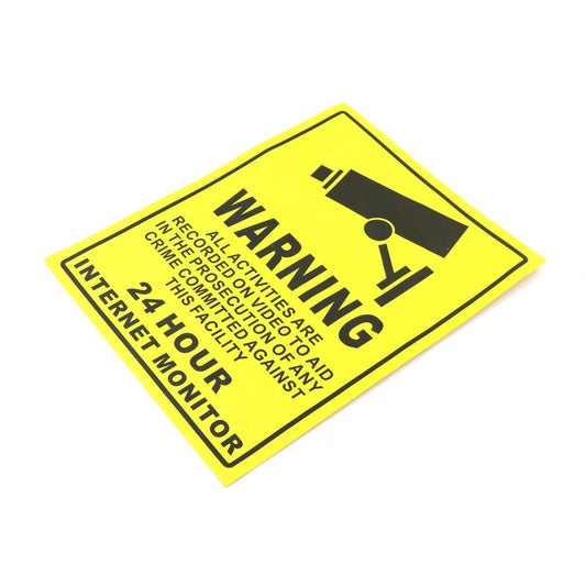 CCTV Security Camera System Warning Sign Sticker (LS01) Surveillance 20*25cm