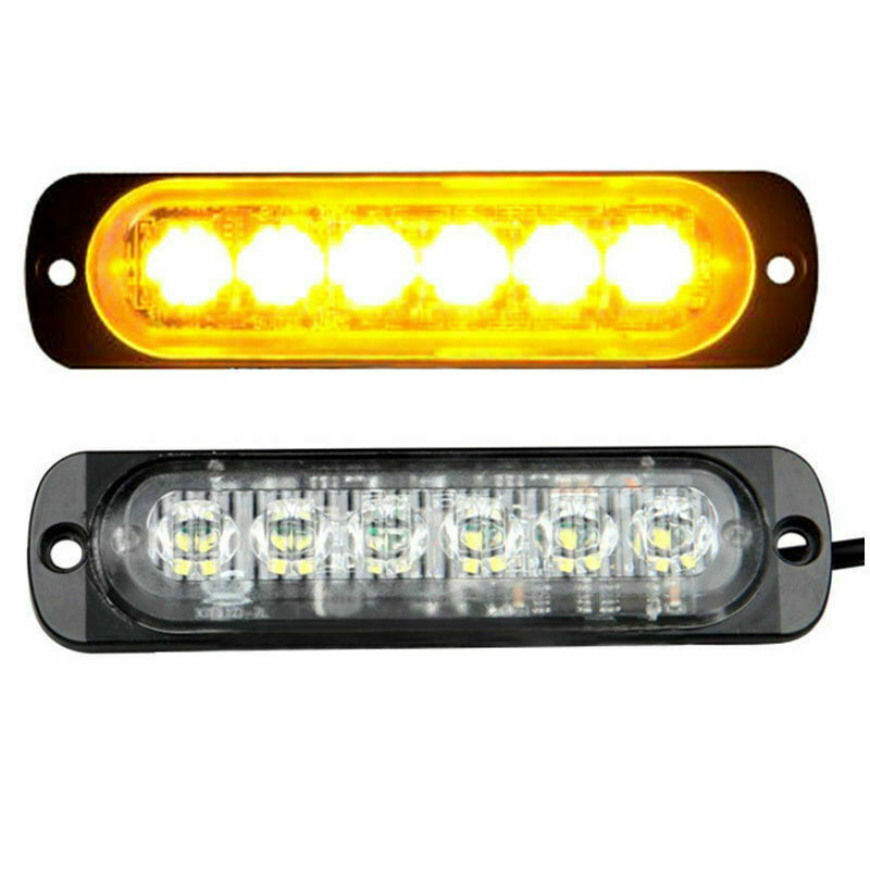 6 LED Car Truck Warning Flash Lights For car pros