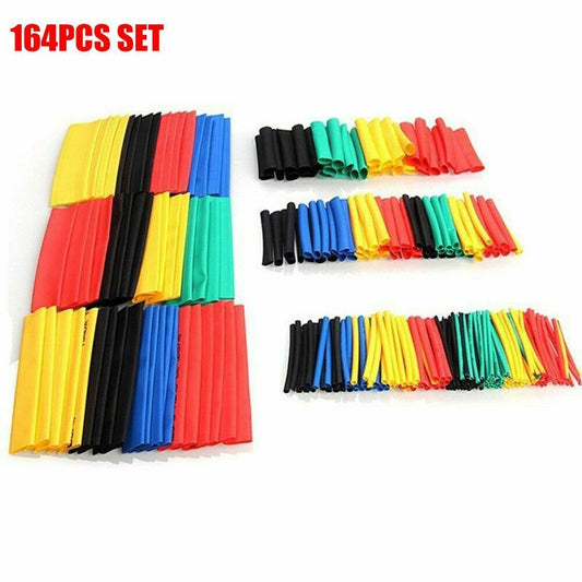 164 Pcs Heat Shrink Tubing Tube Assortment Wire Cable Insulation Sleeving Tools Set