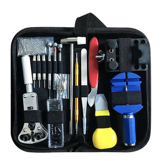 147PCs Horologe Watchmaker Watch Link Pin Remover Back Opener Repair Tool Kit Set