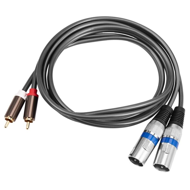 1.5M Premium Dual Rca Male To Dual Xlr Male Cable XLR To 2 Rca Adapter Evertech (CS24)