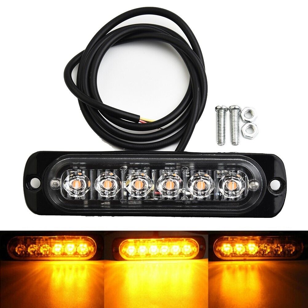 6 LED Car Truck Warning Flash Lights For car pros