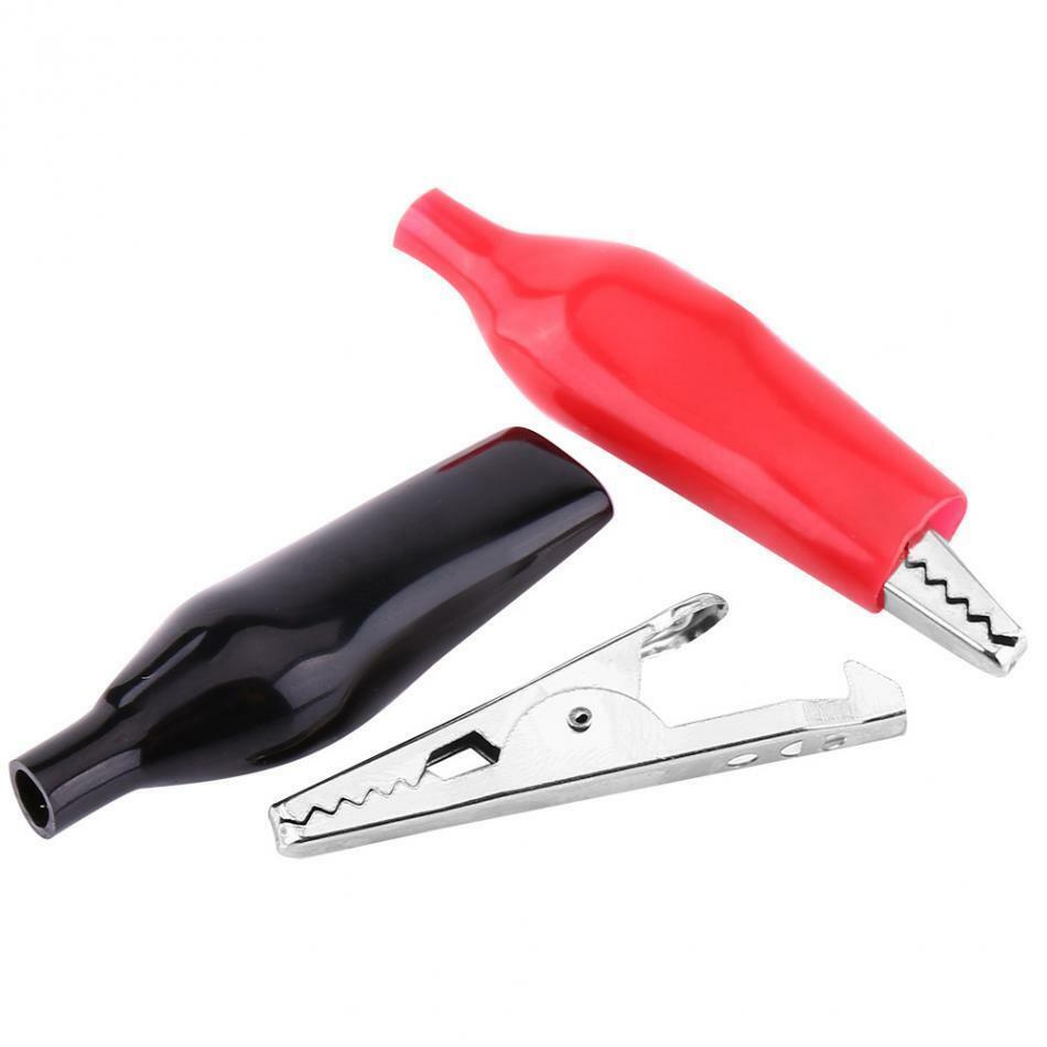 Small Medium Large Alligator Crocodile Clip Red&Black For Test Wire Connection Tool