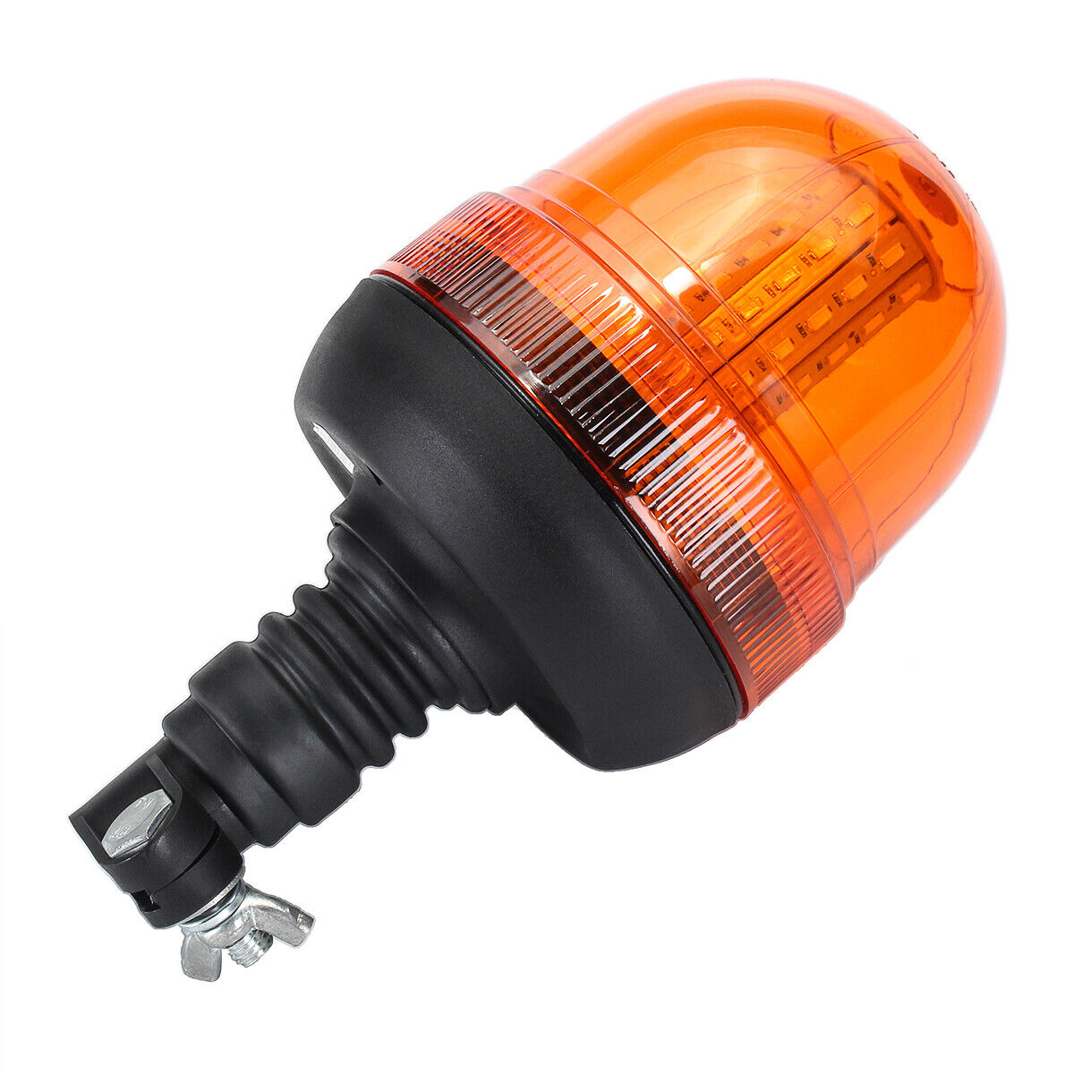 60 LED Rotating Pole Tractor Amber Beacon Truck Warning Light 12V-24V