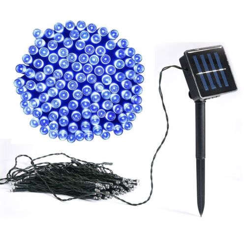 18M 100 LED SOLAR Multicolour/White/Blue Fairy Lights Indoor/Outdoor