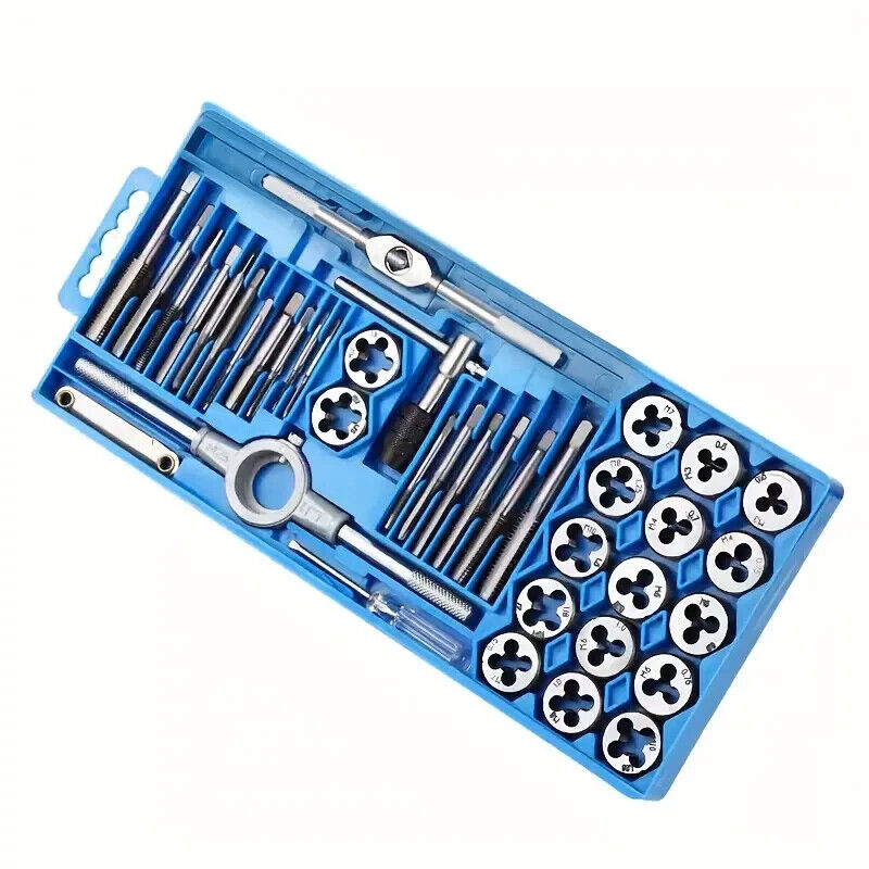 40PCS Tap & Die Set Tool Kit Blue AU VS23