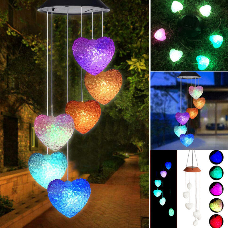 Solar Powered Wind Chimes LED Lights for Outdoor Garden for Party Pros