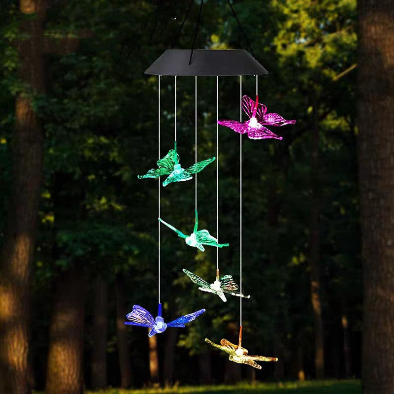 Solar Powered Wind Chimes LED Lights for Outdoor Garden for Party Pros