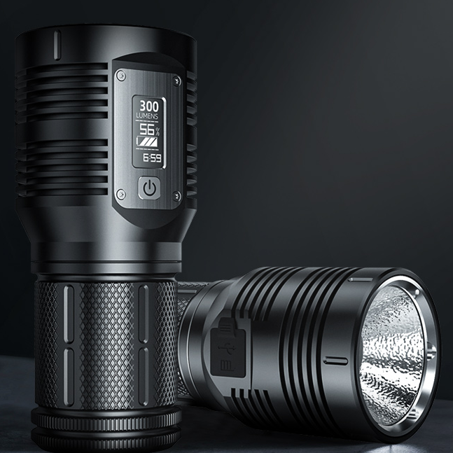 SuperFire M5 LED Torch 3000LM W/ Screen