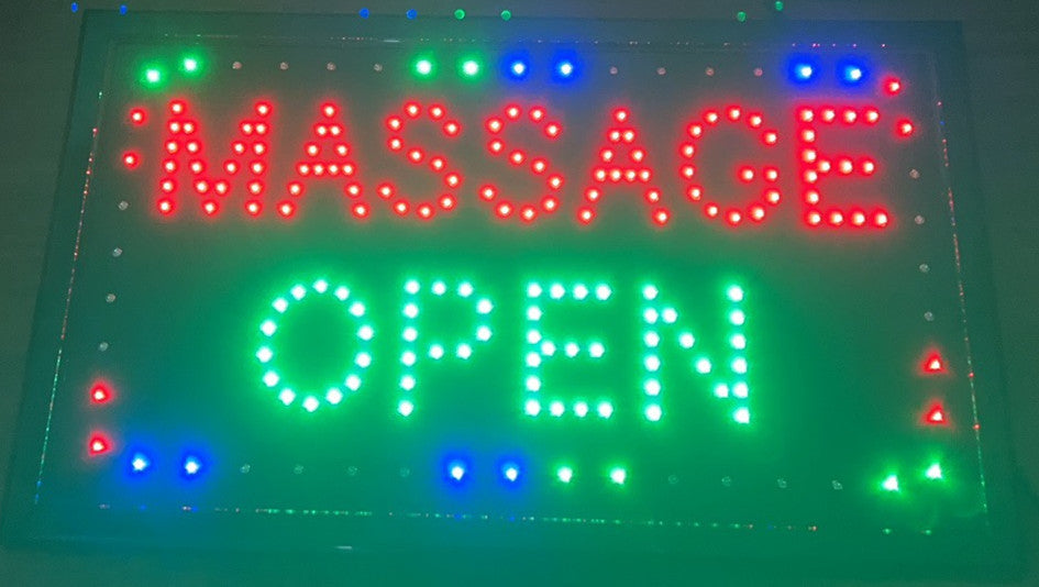 MASSAGE Open led Sign 55*33cm