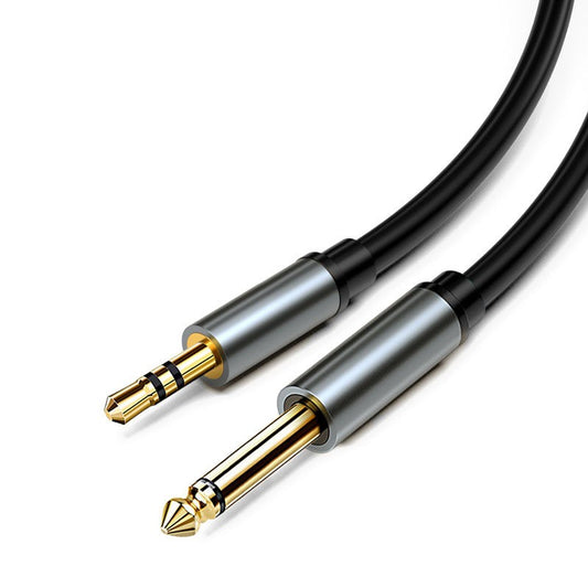 Premium Gold 3.5mm Stereo To 6.35mm Mono 1/4 inch Amplifier Guitar Cable Audio