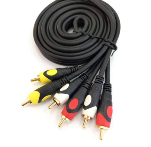 Premium Quality 3RCA Male to 3 RCA Male DVD Cord