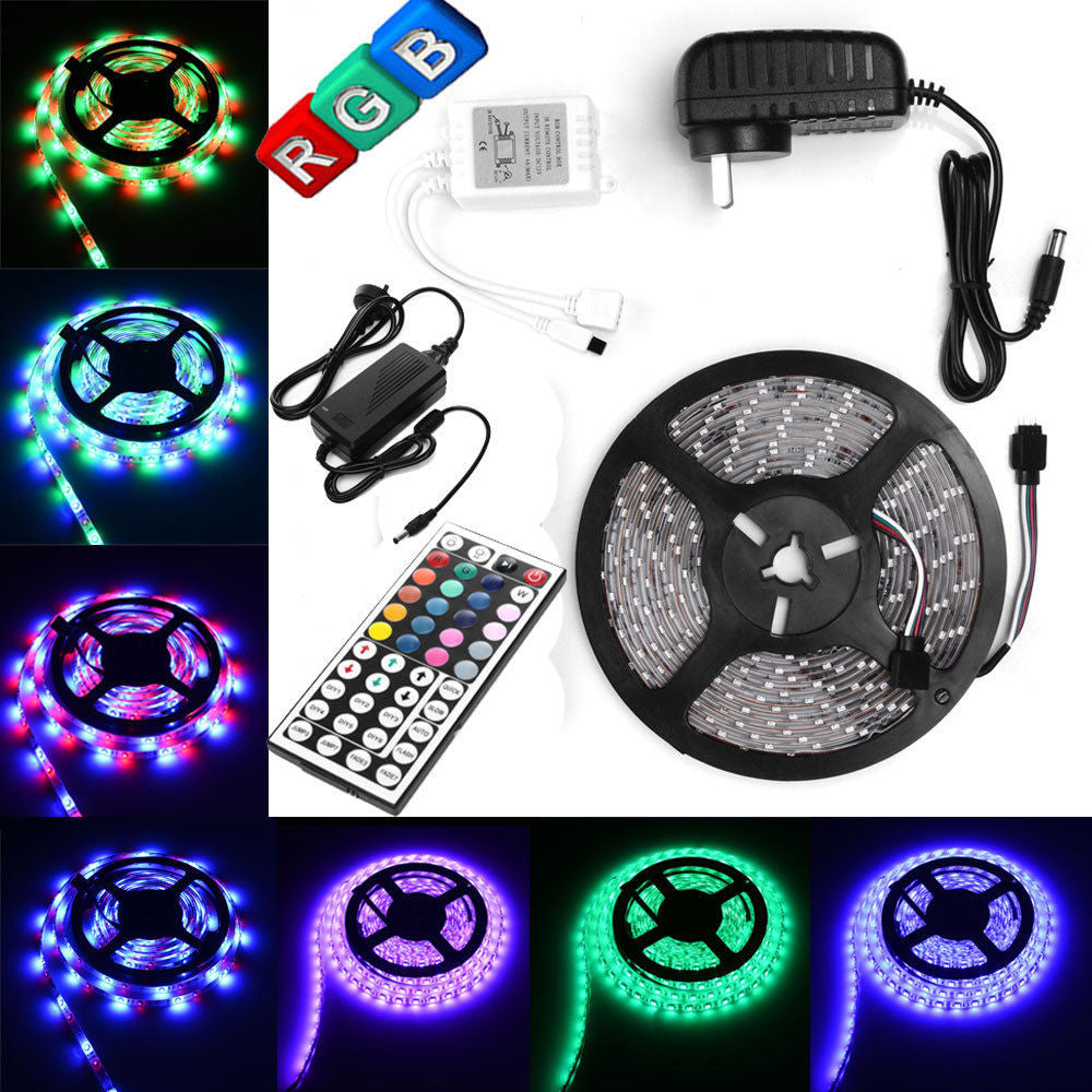 Waterproof 5m 5050 White Blue Red or RGB LED Strip