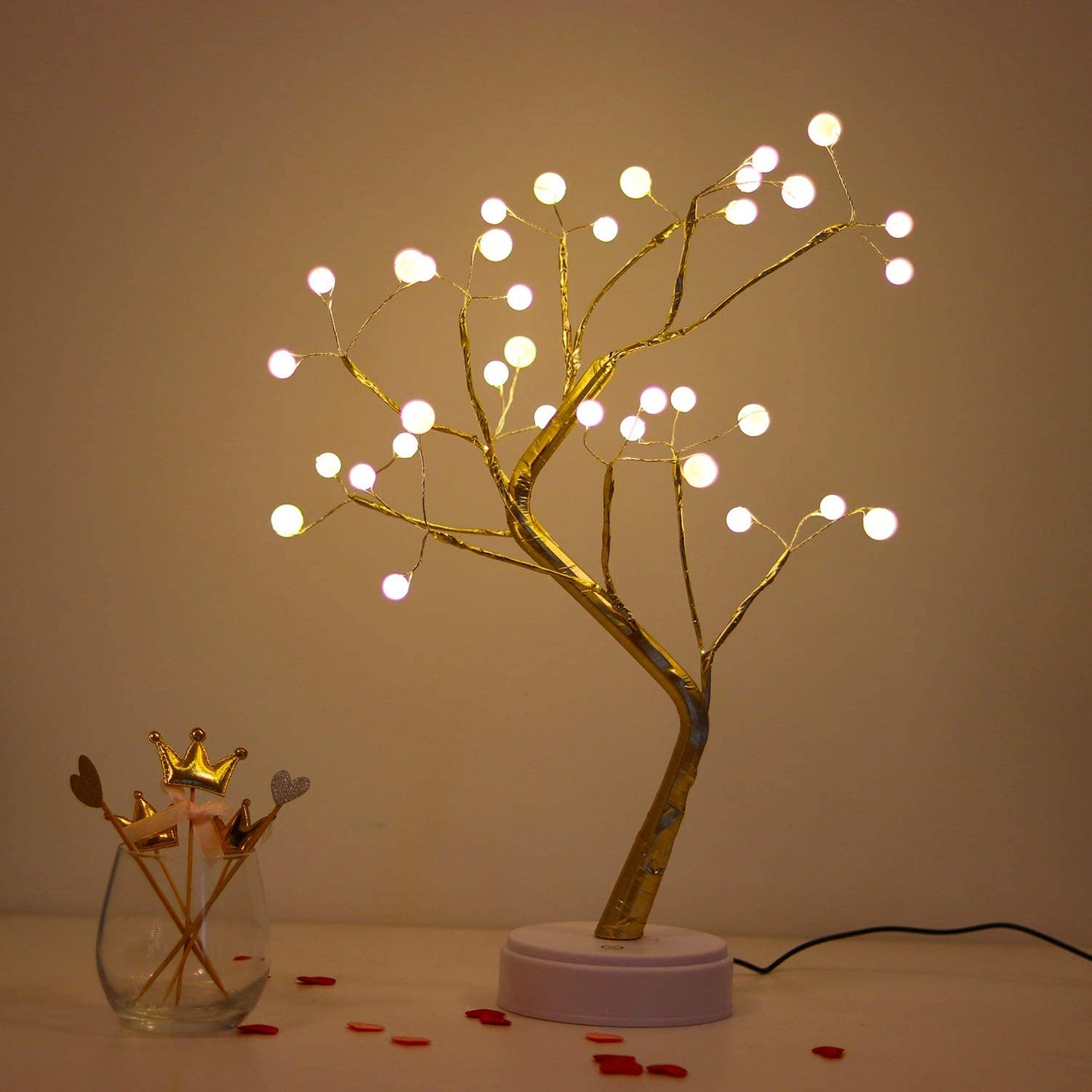 Tree Light LED Night Lamp Fairy Lights USB & Battery Touch Switch